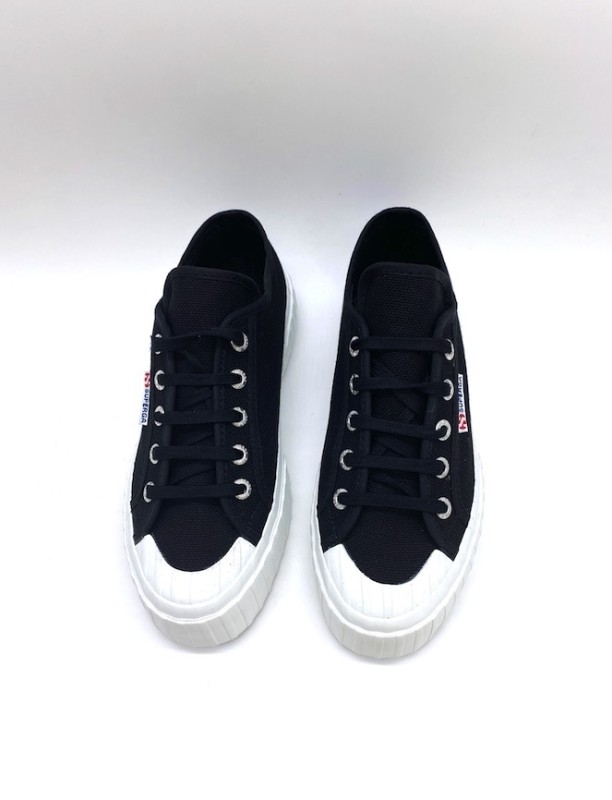 SUPERGA 2630Stripe Blck/Fwhi