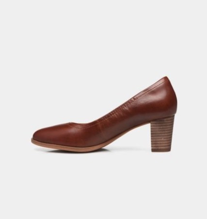 CLARKS Kaylin60 Flex tan leather