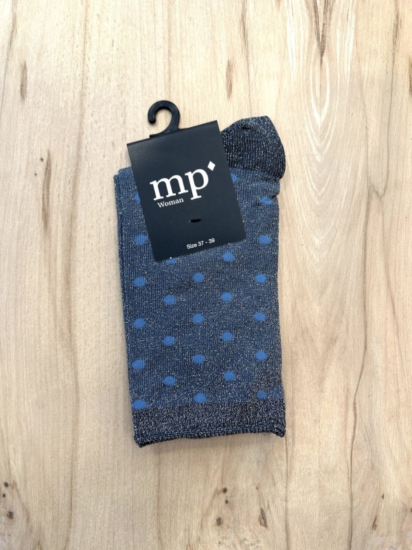 MP DENMARK Glitter Socks 496 Medium grey