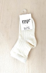 MP DENMARK Wool Rib Socks 432 Snow White