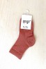 MP DENMARK Wool Rib Socks 831 Canyon Rose