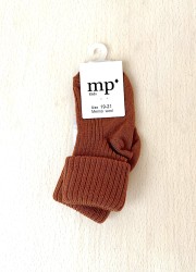 MP DENMARK Wool Rib Socks Bord 2315 Copper Brown