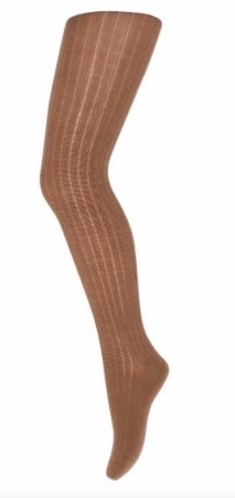 MP DENMARK Wool Rib Tights 34 Pecan Pie
