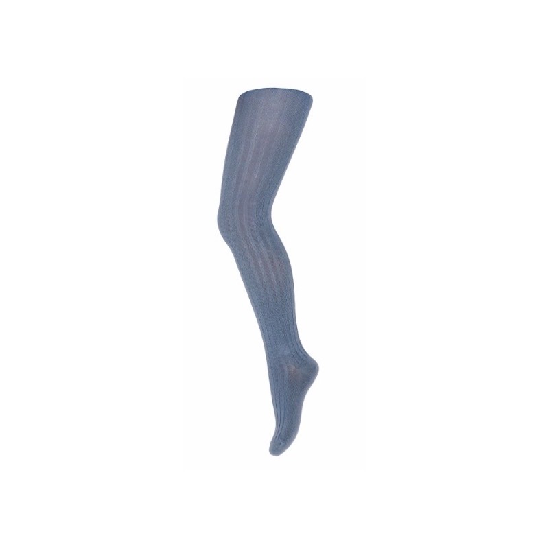 MP DENMARK Cotton Rib Tights 4222 Stone Blue