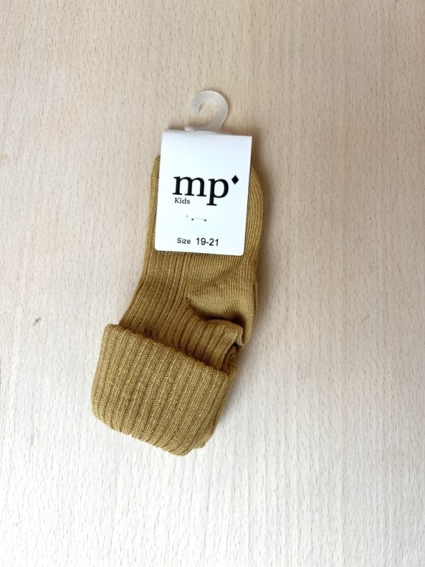 MP DENMARK Cotton Rib Baby Socks 2288 Prairie Sand