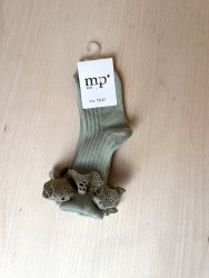 MP DENMARK Lisa Socks With Lace 3049 Desert Sage