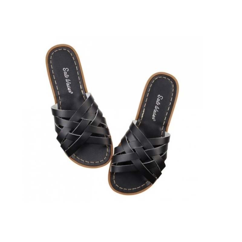 SALT WATER Retro Slide Black