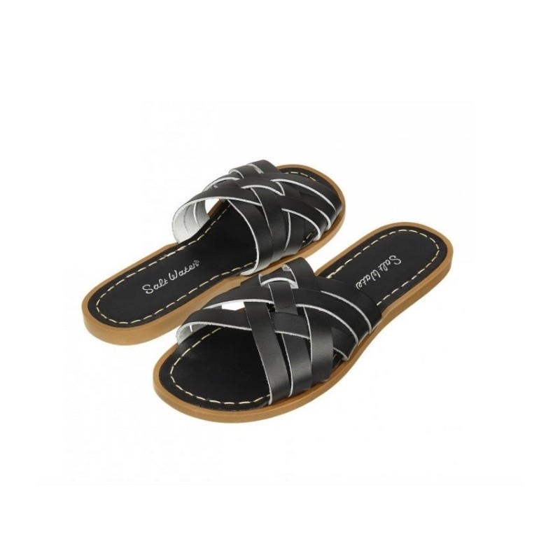 SALT WATER Retro Slide Black