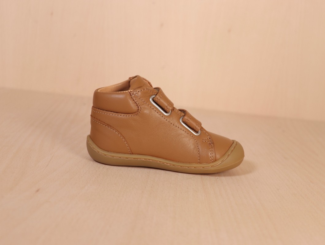 TELYOH Y01107.3316 Barefoot Mid Velcro Cognac