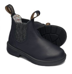 BLUNDSTONE 2096 Kids Black Silver Glitter Elastic