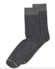 MP DENMARK Erina Wool Rib Socks 497/Dark Grey Melange