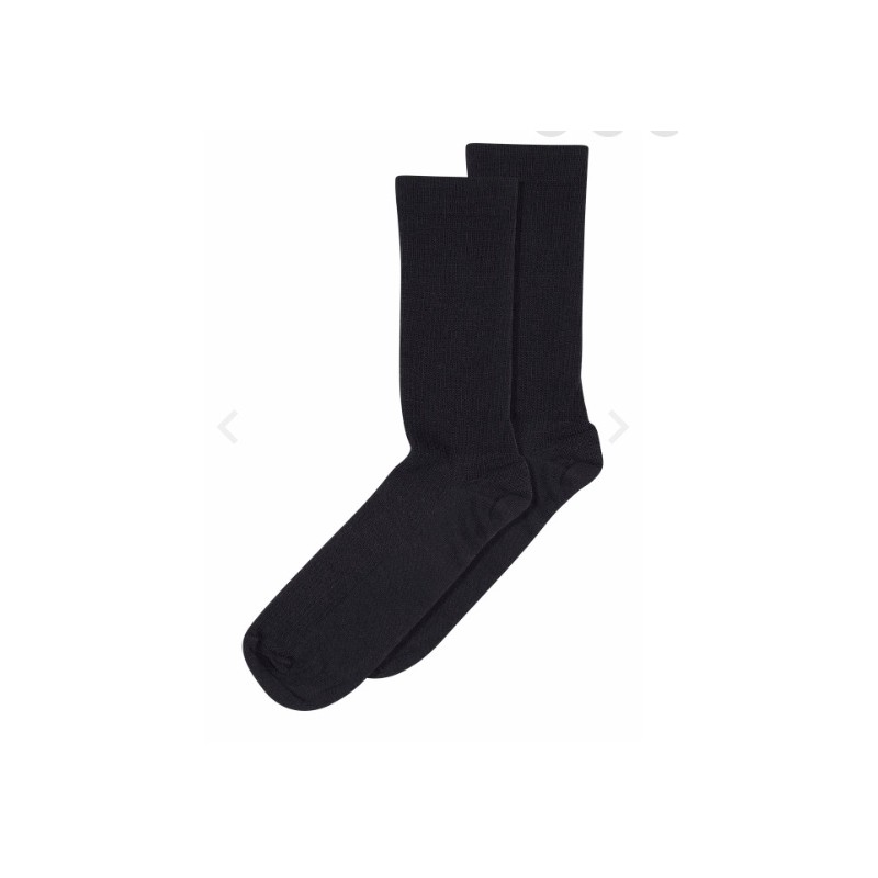 MP DENMARK Fine Wool Rib Socks 8/Black