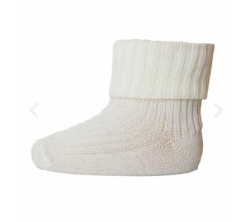 MP DENMARK Wool Rib Socks Bord 432 Snow White