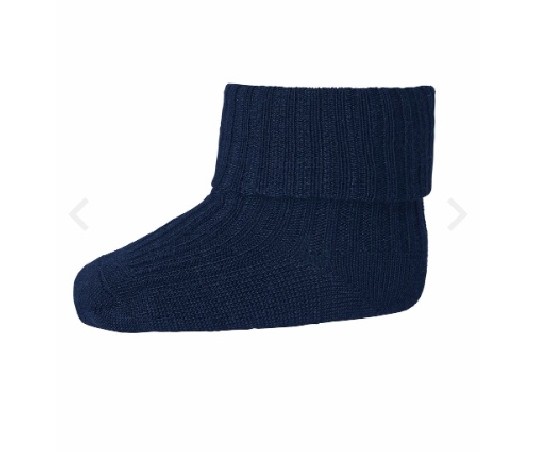 MP DENMARK Wool Rib Socks Bord 807 Navy