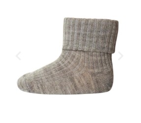 MP DENMARK Wool Rib Socks Bord 202 Light Brown