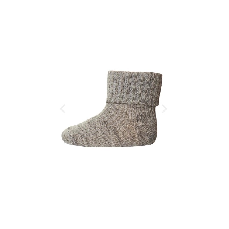 MP DENMARK Wool Rib Socks Bord 202 Light Brown