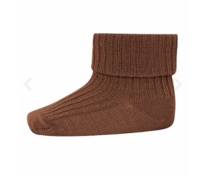 MP DENMARK Wool Rib Socks Bord 34 Pecan Pie