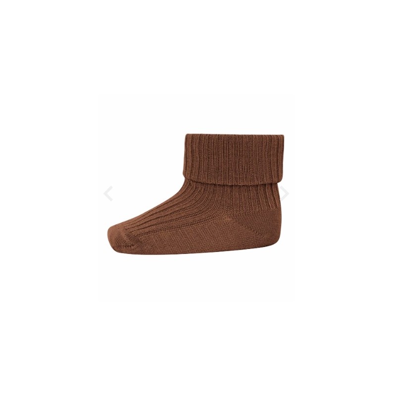 MP DENMARK Wool Rib Socks Bord 34 Pecan Pie