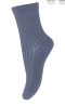 MP DENMARK Wool Rib Socks Côtes/4222 Stone Blue