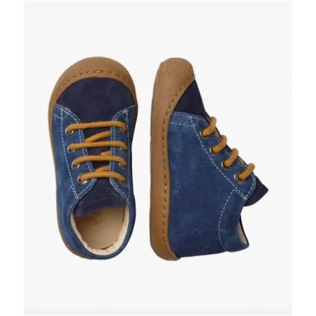 NATURINO Cocoon Suède Navy-Indigo