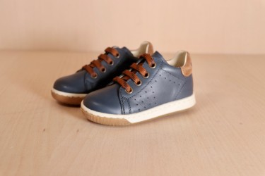 FALCOTTO Adam Nappa Navy-Cognac