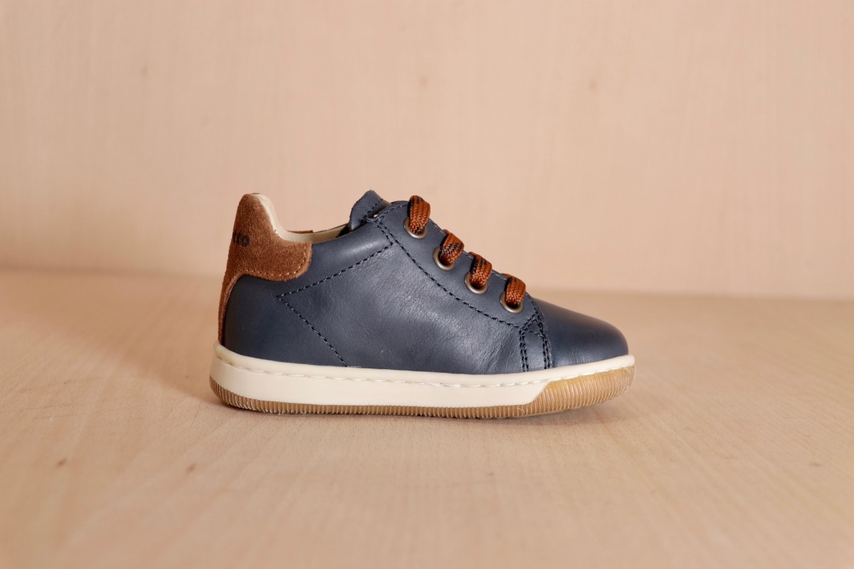 FALCOTTO Adam Nappa Navy-Cognac