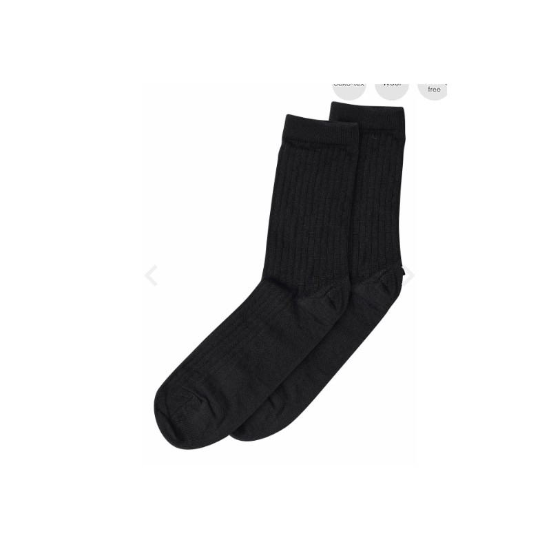 MP DENMARK Wool Rib Socks 484/Dark Grey Melange