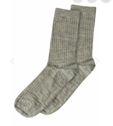 MP DENMARK Wool Rib Socks 202/Light Brown Melange