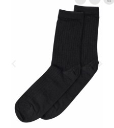 MP DENMARK Wool Rib Socks 8/Black