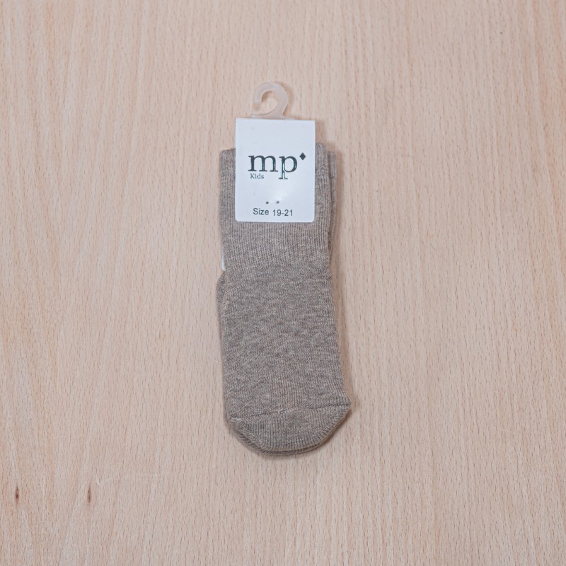 MP DENMARK Cotton Socks Anti-Slip 489 Light Brown Melange