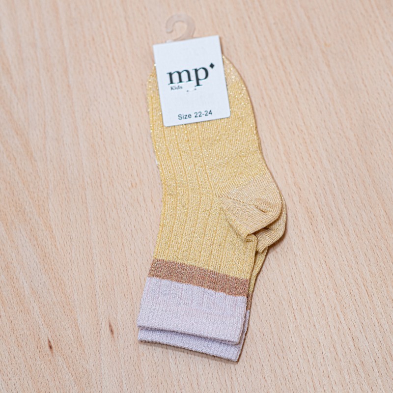 MP DENMARK Norma Glitter Socks 1356 Moonstone