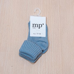 MP DENMARK Cotton Rib Socks Bord 1468 Dusty Blue