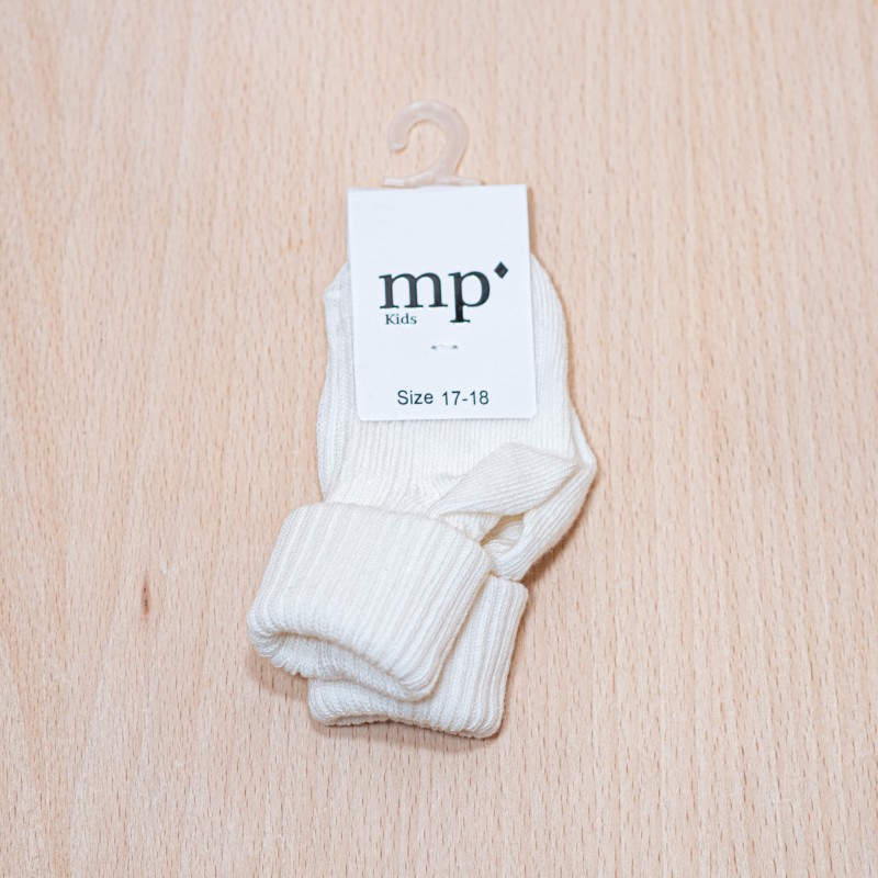 MP DENMARK Cotton Rib Socks Bord 01 White