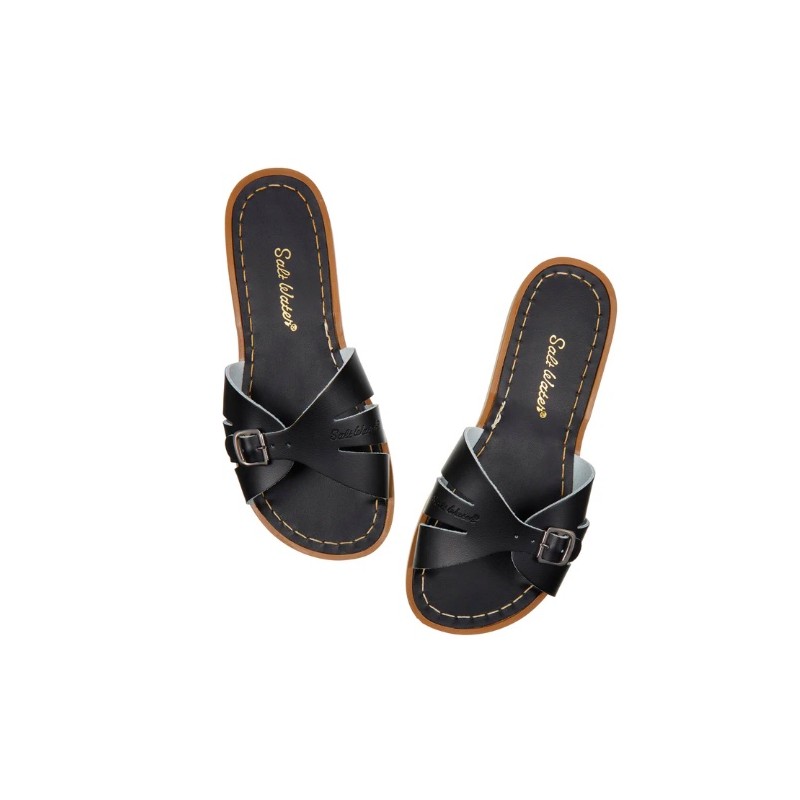 SALT WATER Classic Slides Black