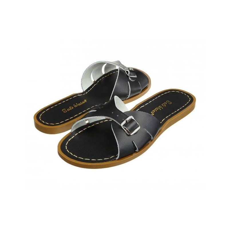 SALT WATER Classic Slides Black