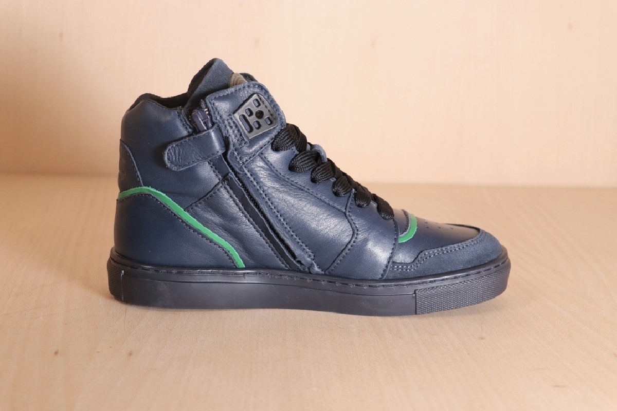 TELYOH Y01118.3314 Mid Cut Laces Dk Blue/Green