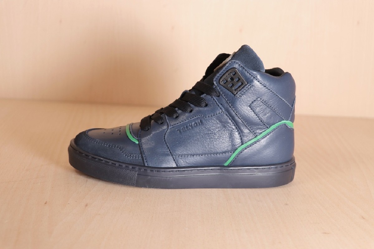 TELYOH Y01118.3314 Mid Cut Laces Dk Blue/Green