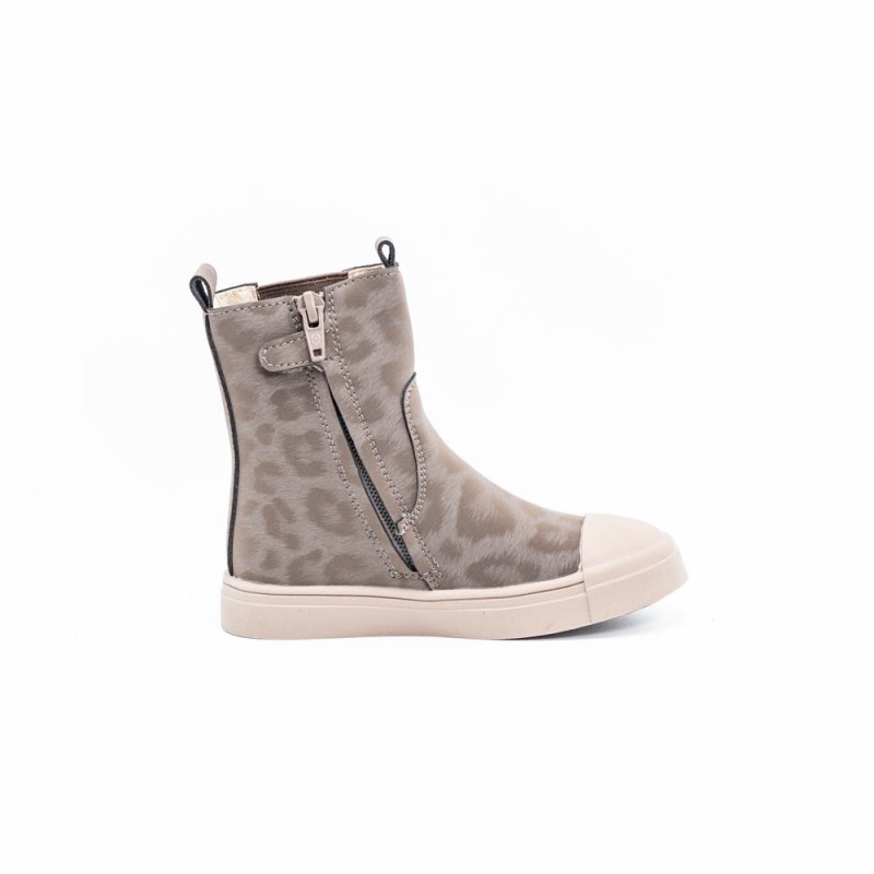 SHOESME - Bottines Taupe Panthère