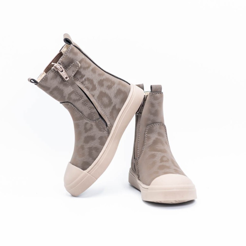 SHOESME - Bottines Taupe Panthère