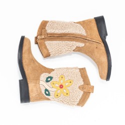 SHOESME Laarzen Brown Flower