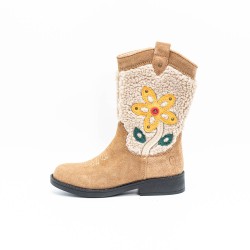 SHOESME Laarzen Brown Flower