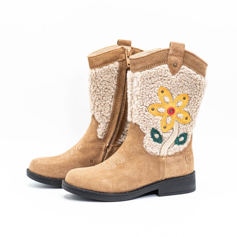 SHOESME Laarzen Brown Flower