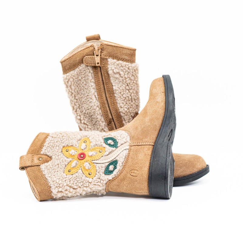 SHOESME Laarzen Brown Flower