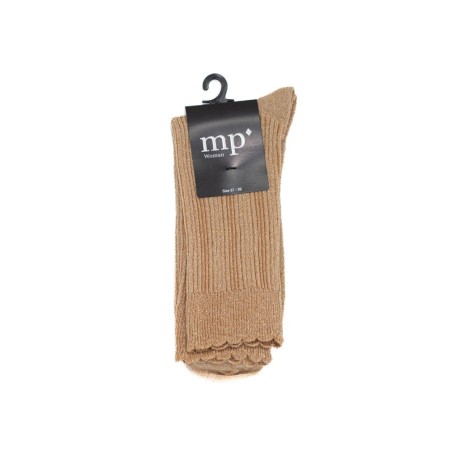 MP DENMARK Chaussette Julia Glitter Golden Tan