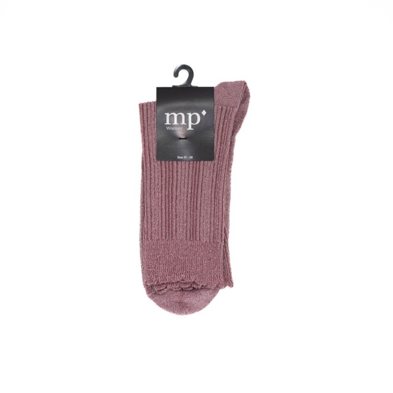 MP DENMARK Julia Glitter Socks Soft Mauve