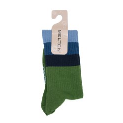 MELTON Wide Stripes Socks Cactus