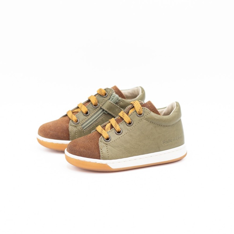 FALCOTTO Jay Zip Suède/Nappa Cuoio/Stone