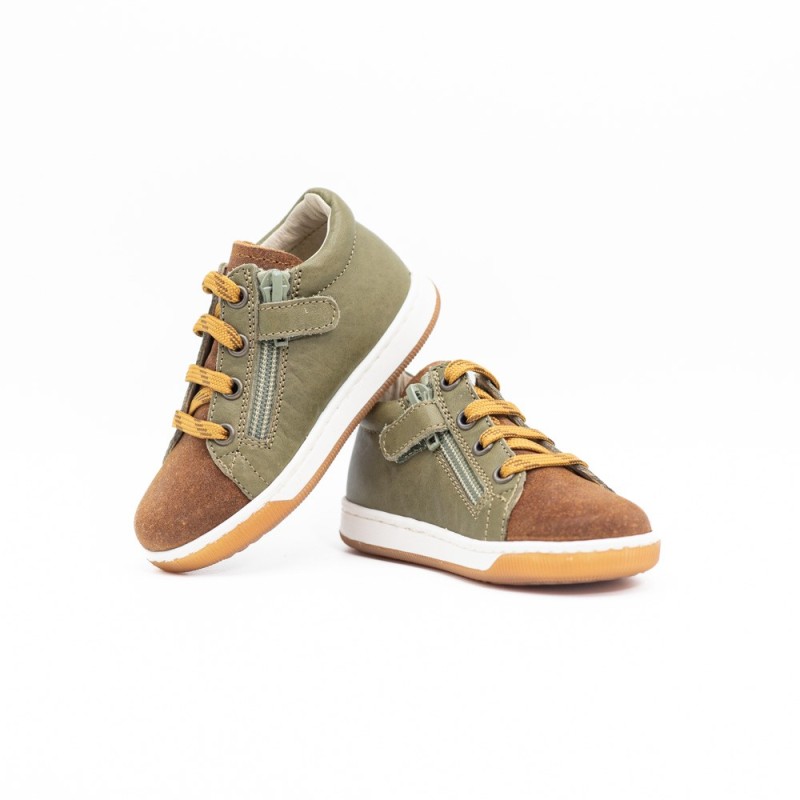 FALCOTTO Jay Zip Suède/Nappa Cuoio/Stone