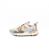 FLOWER MOUNTAIN Yamano 3 Suède/teddy Beige Militare Celeste