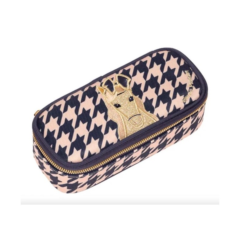 JEUNE PREMIER Trousse Houndstooth Horse